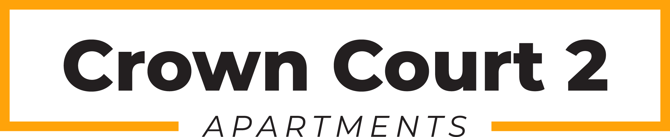 a green and orange background with the words crown court apartments with the text growth court